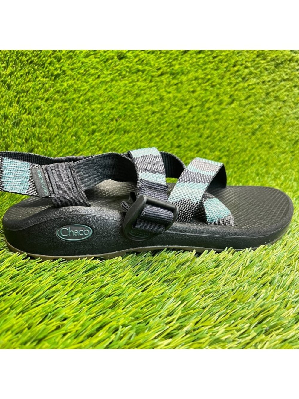 Chaco Z/Cloud Classic Mens Size 8 Blue Black Beach Outdoor Sport Hiking Sandals